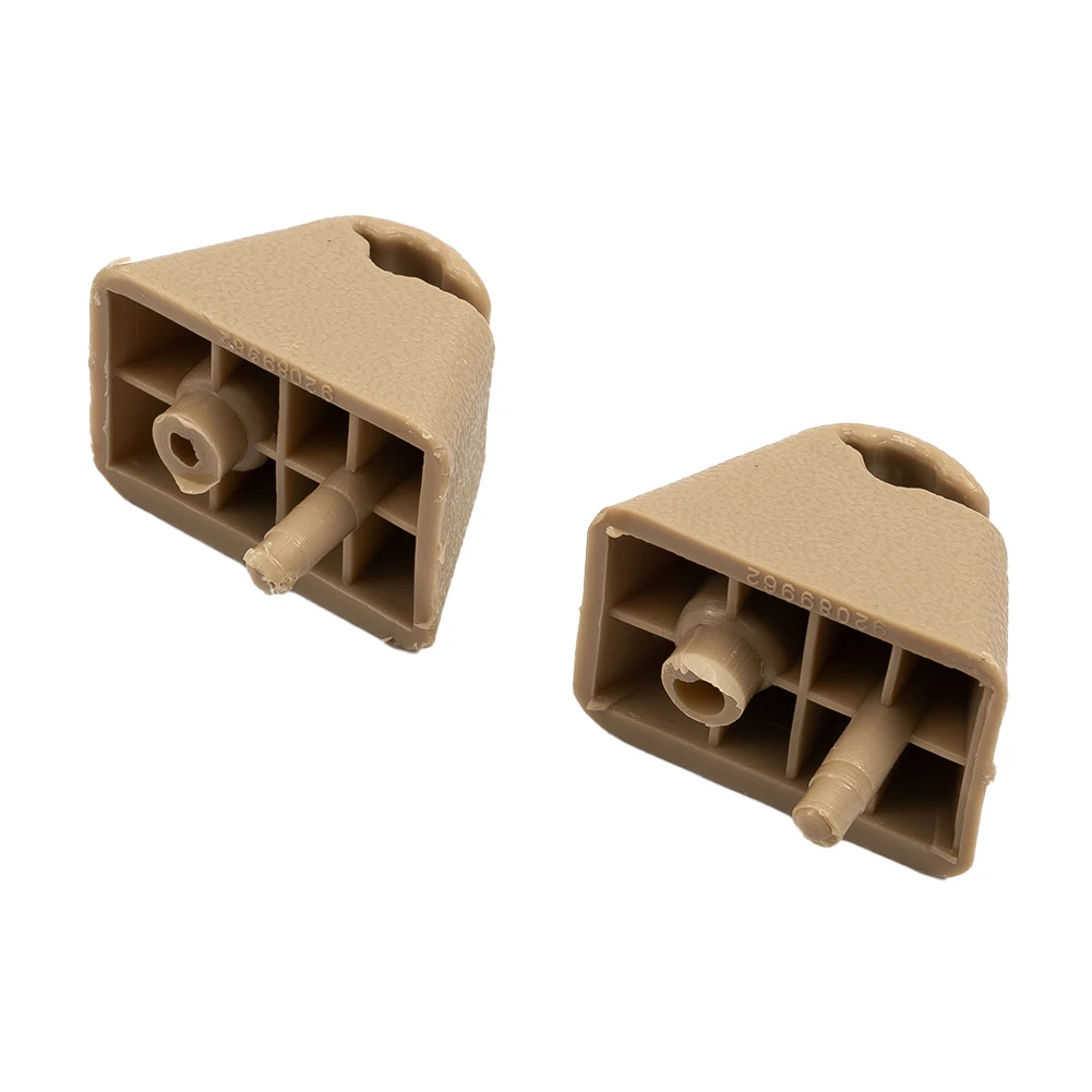 BeisDirect 2-Pack Inner Sun Visor Clips For Audi A1/A3/A4/A5/Q3/Q5/S3/S4/S5/TT (Beige)