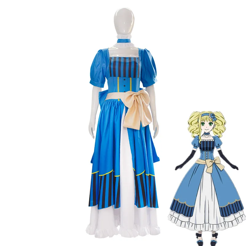 

Ainme Black Butler Kuroshitsuji Elizabeth Midford Lizzy Cosplay Costume Princess Clothing Halloween Party Evening Dress Suits