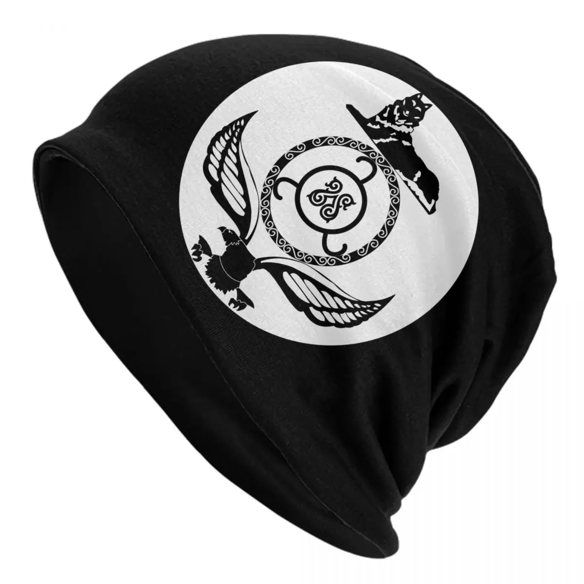 

Coat Arms The Chechen Skullies Beanies Cap Unisex Winter Warm Knitted Hat Adult Chechnya Republic Of Ichkeria Bonnet Hat Ski Cap