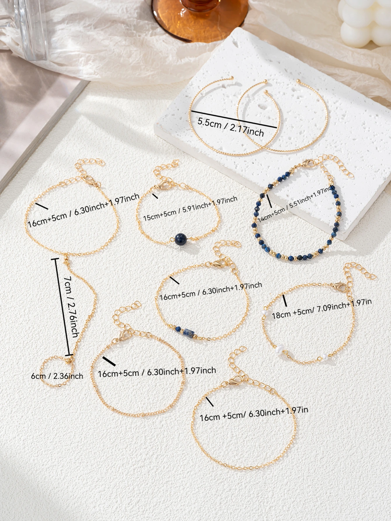 Womens Fashion Bracelet Set for Party Festival