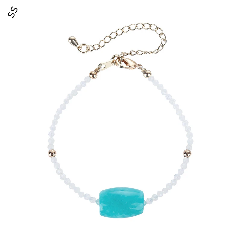 

Fashion Girl Charm Natural Tianhe Stone Opal Bracelet Female Original Design Adjustable Crystal Jewelry Strand beads Hand Chain