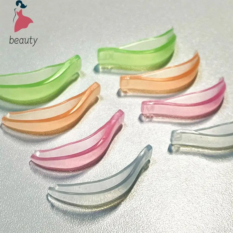 실리콘 속눈썹 리프트 파마 패드 키트, 재사용 가능한 아이 컬러 로드 도구, 속눈썹 리프트 쉴드 패치, 4 쌍