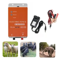 Éneriseur de clôture électrique DC 12V 0.5- 1 joule, pour animaux, bovins, ferme, volaille, chargeur d'énergie solaire, contrôleur de clôture 6