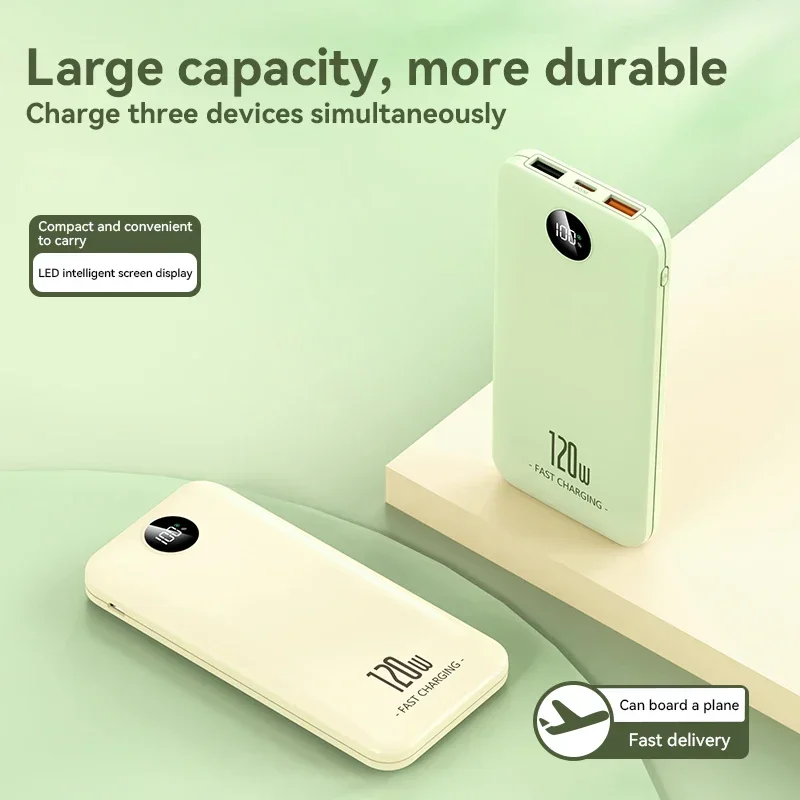Xiaomi 200000mAh Power Bank 120W Super Fast Charger Portable External Battery Large Capacity Mobile Power for iPhone Samsung New 2