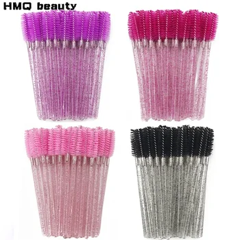 50PCS Eyelash Brushes Disposable Eyelashes Mascara Wands Applicator Brushes For Eye Lashes Extension Eyebrow Wands Makeup Tools 1