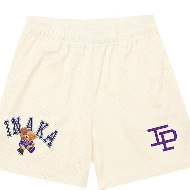 American Style Basketball Shorts IP Casual Sports Mesh Four-Quarter Pants Men Not over Knee Basketball Running Training Fitness