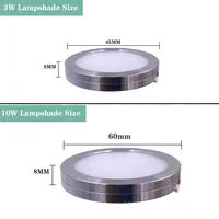 Ultrathin 8mm USB DC5V 3W 10W Dimmable Spotlight Surface Mounted Mini LED Circular Simple Ceiling Light Exhibition Cabinet Lamp 2
