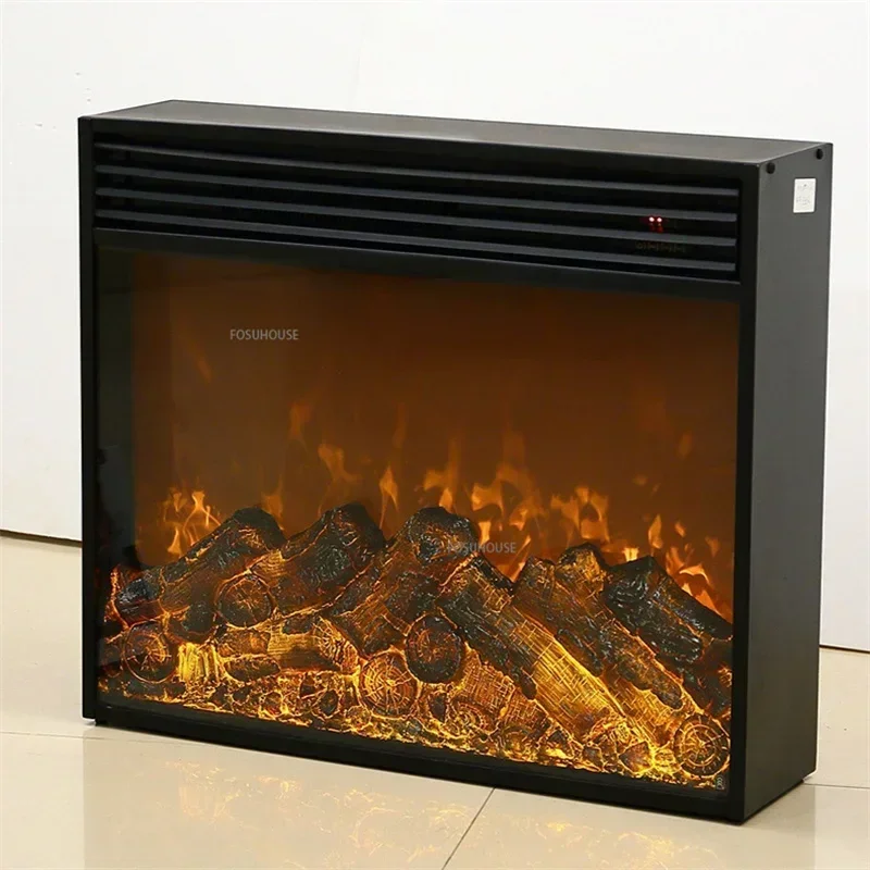 American Flame Simulation Fire Electric Fireplace Home Decoration Homestay Living Room Embedded TV Stand Fake Fireplace Heater