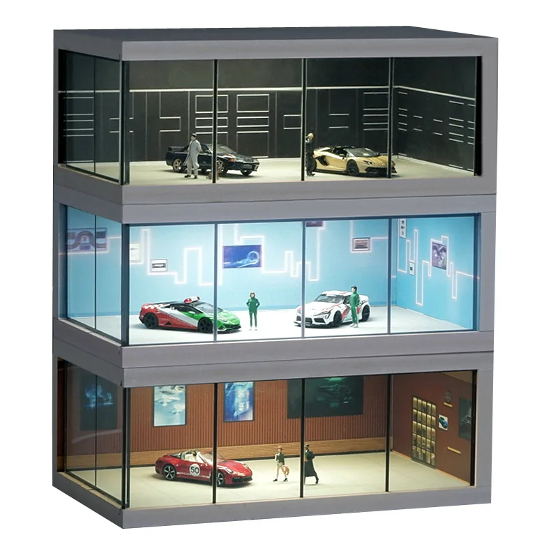 1/43 Boites vitrines avec Led Lighted Display case Exposer vos miniatures