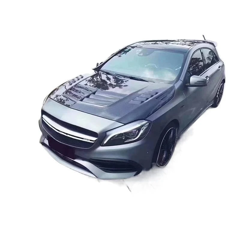 카본 파이버 후드 보닛 스포츠 스타일 A180 A200 A250 W176 (2013-2018) 성능 향상