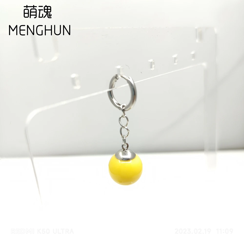 Anime Cosplay Earring Potara Earring Yellow Beads Green Beads stud earrings dangle earrings hoop earrings drop earrings pendant earrings long earrings