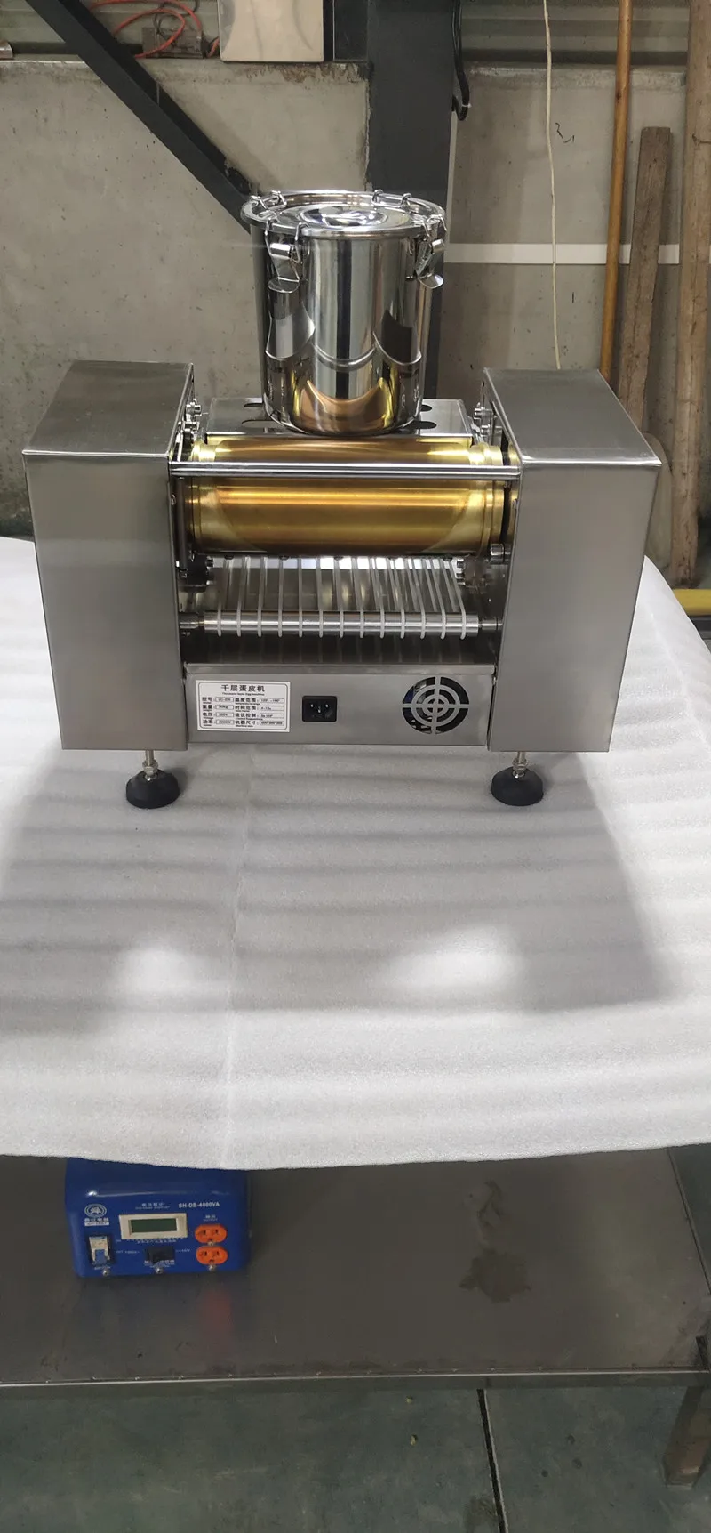 Description Picture 5 of itemCommercial Automatic Mini Mille Crepe Wrapper Cake Machine Thickness AdjustableThousand Layer Spring Roll Pancake Making Maker
