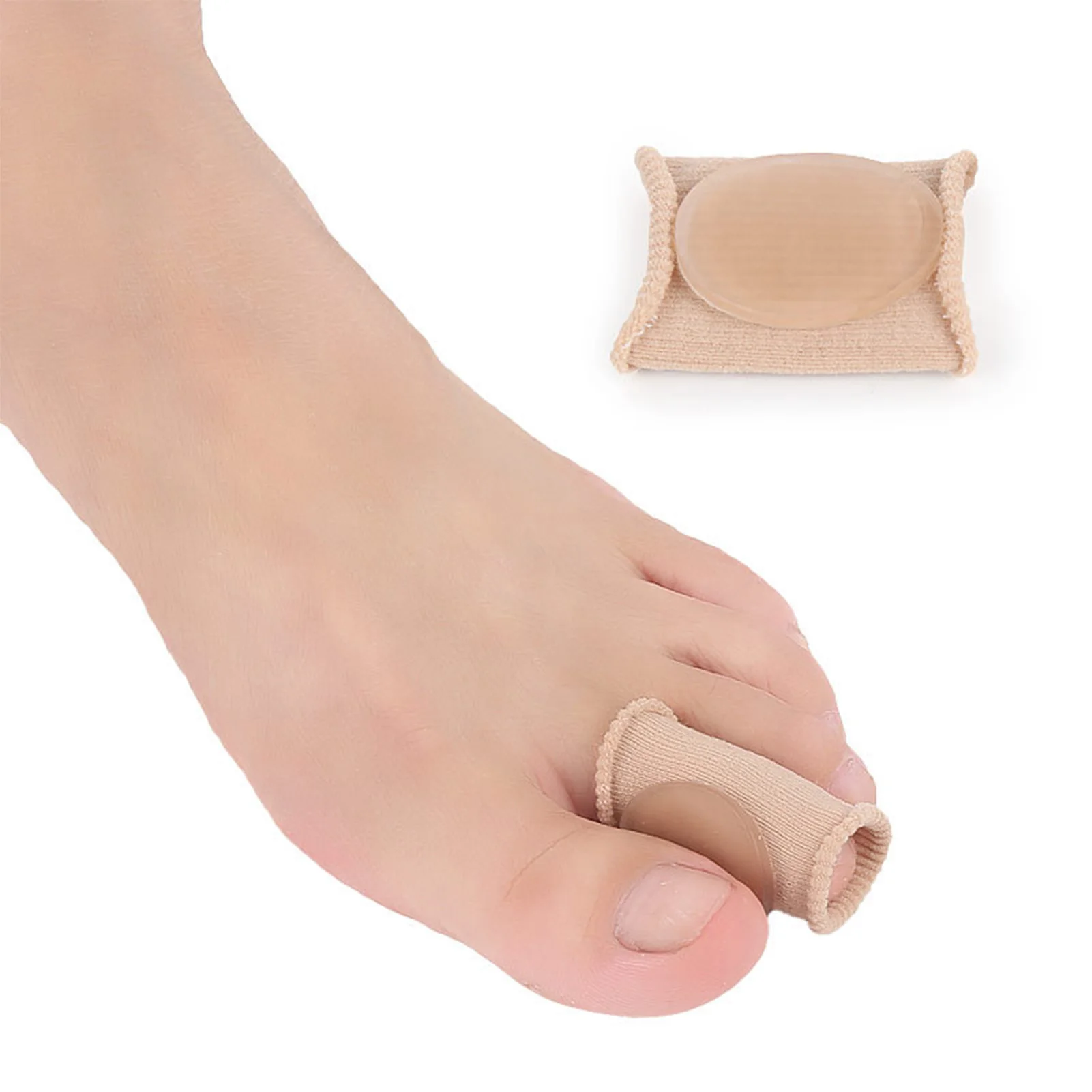 1 Pair Toe Separators Bunion Corrector Washable & Reusable Soft Bunion Toe Separators Elastic Corrector Anti-abrasion