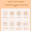 Automatic Nipple Corrector Electric Nipple Corrector for Flat Inverted Nipples Efficient Suction Cups 3 Mode Correction 5
