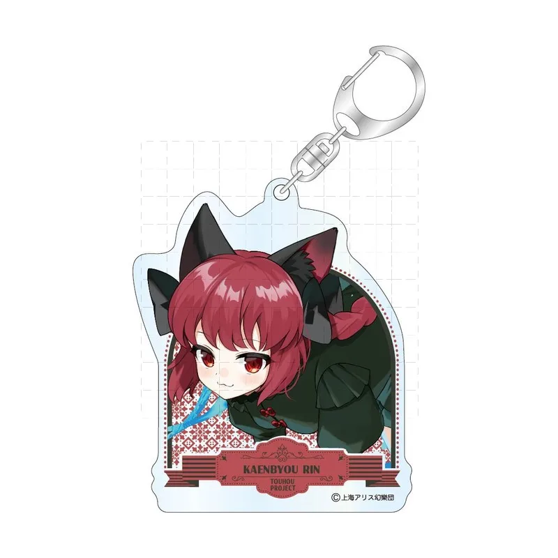 Фото Игровой проект Touhou, брелок, кукла аниме Reiuji Utsuho Kaenbyou Rin Komeiji Satori, акриловая фотография для подарка №4