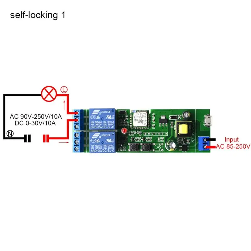 Ewelink 2CH Wifi 스마트 스위치 원격 제어 스위치 Alexa 음성 제어 스위치 원격 제어 모듈의 새로운 기능