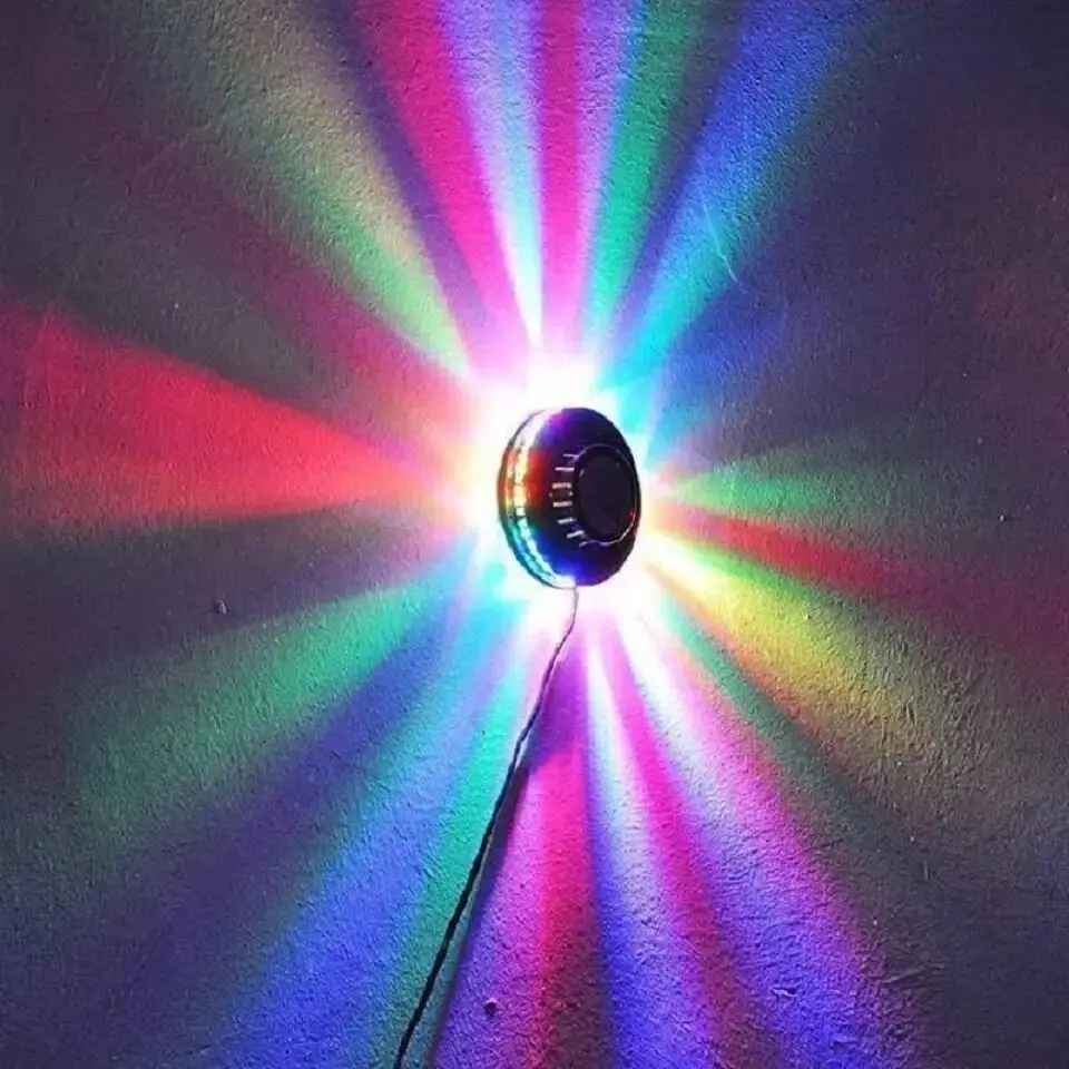 

48LED 8W USB RGB Stage Lamp Mini Rotating Home Party DJ Disco Lights Backlight Wall Decor Flash Laser Color Beam Music Lamp