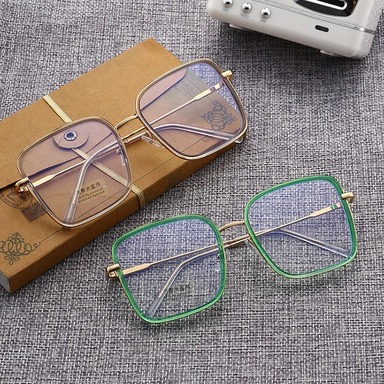 Fashion Classic Metal Anti-Blue Light Glasses Women Men Vintage Round Frame Computer Game Goggles Blue Ray Blocking Eyeglasses,eyeglasses frames,eyeglass frames,optical glasses