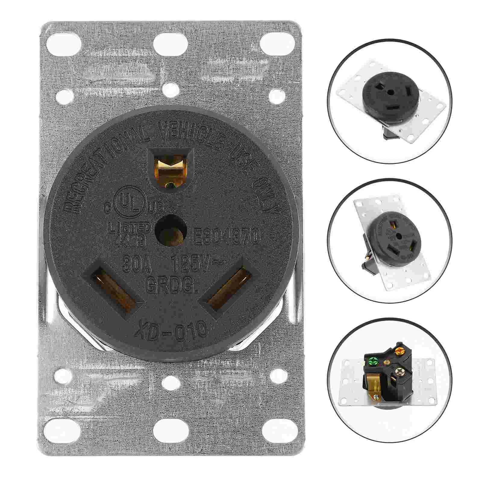

RV Outlet 30a 125v Flush Receptacle Electrical Straight Blades Receptacle
