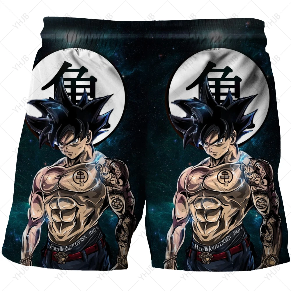 

2024 Dragon Ball Swimming Pants Children's Boys' Swimming Shorts Summer Quick Dry Swimming Cool Youth Men's Print Beach Shorts