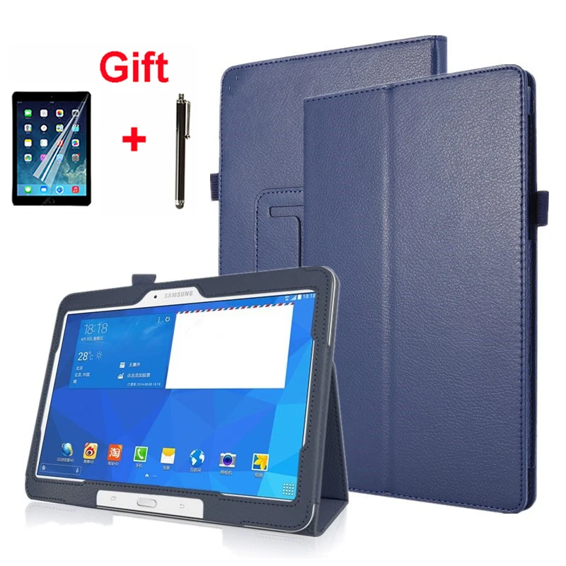Capinha para Samsung Galaxy Tab 10.1 T530 T531 T535 Sm-t530 T533 Sm-t531 Sm-t535 Capa Folio Suporte de Couro do Plutônio Inteligente Capa Mais Caneta - Imagem 2