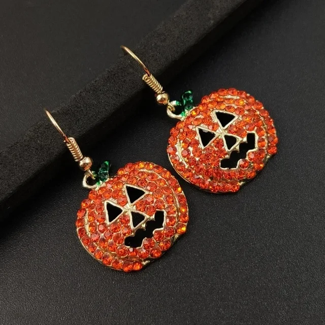 New Halloween Earrings Pumpkin Skull Metal Earrings Female Jewelry Ghost Festival Female Ear Jewelry Earring 5
