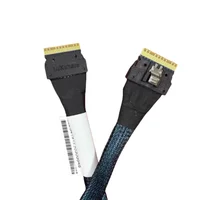 สายเคเบิลข้อมูลแบบไขว้ 2025 NEW Slim SAS SFF 8654 8i ชนิดตัวผู้-ตัวผู้ ความยาว 75 ซม. 4