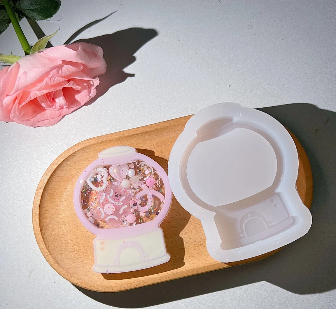 Wsy-318 Gashapon Machine Quicksand Mold Bear Resin Shaker Mold Stampo In Silicone Stampo Per Replica Fatto A Mano