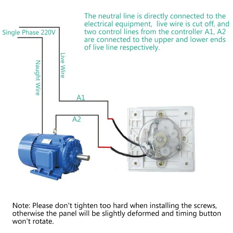 High-Power Intelligent Mechanical Timer with Adjustable Countdown (220V)