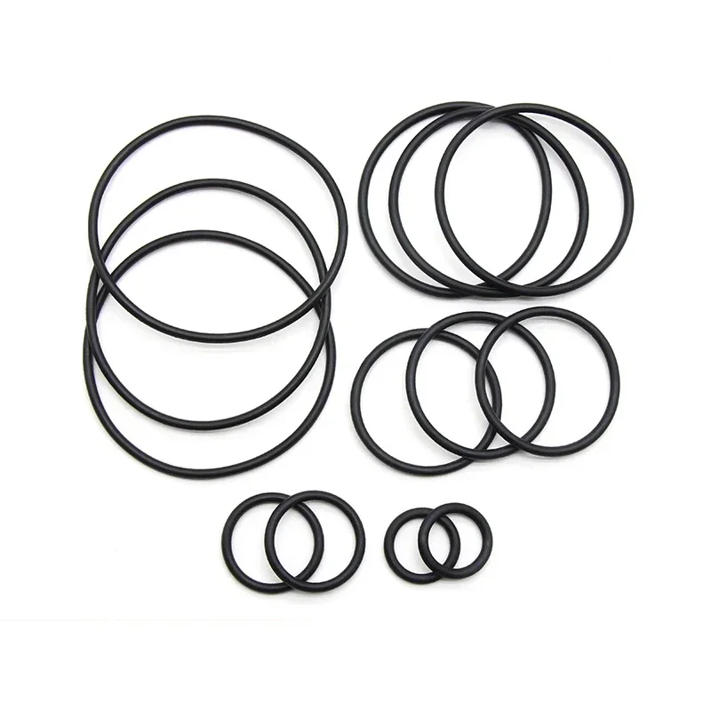 Rubber Seal Ring 50pcs NBR O Ring Seal Gasket Thickness OD 3~80mm CS 1 2 3 4mm Oil Resistance Washer Round Shape Nitrile Butadiene Rubber Spacer