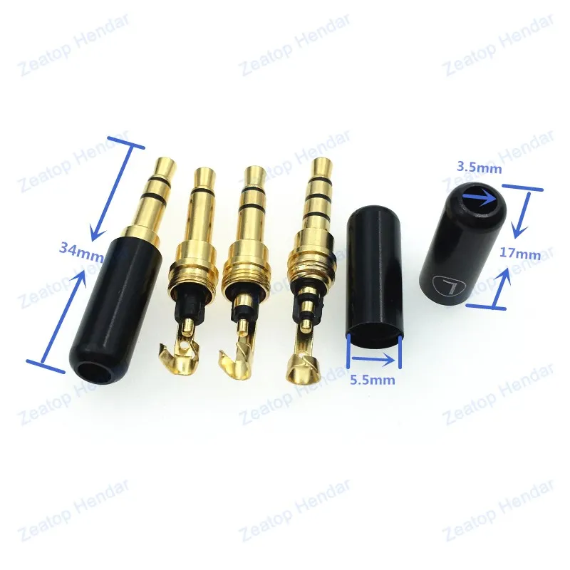 Jopto Lot De 4 Adaptateurs Jack 3.5 Mm Mâle Vers 2.5 Mm Femelle, Plaqué Or, Stéréo/mono