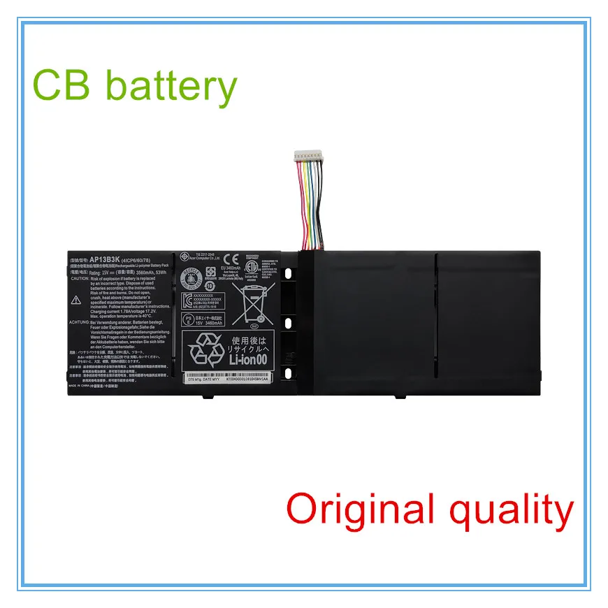 

Original Laptop Battery For V5 M5-583P V5-572P V5-573G V5-572G AP13B3K 15V 53WH AP13B8K KT.00403.015 KT00403015