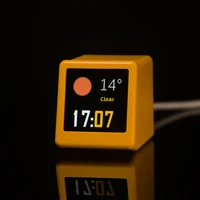 GeekMagic Ultra Portable Smart Wifi Weather Station Display Weather Temperature Humidity Time Alarm Clock Desktop Decoration 4