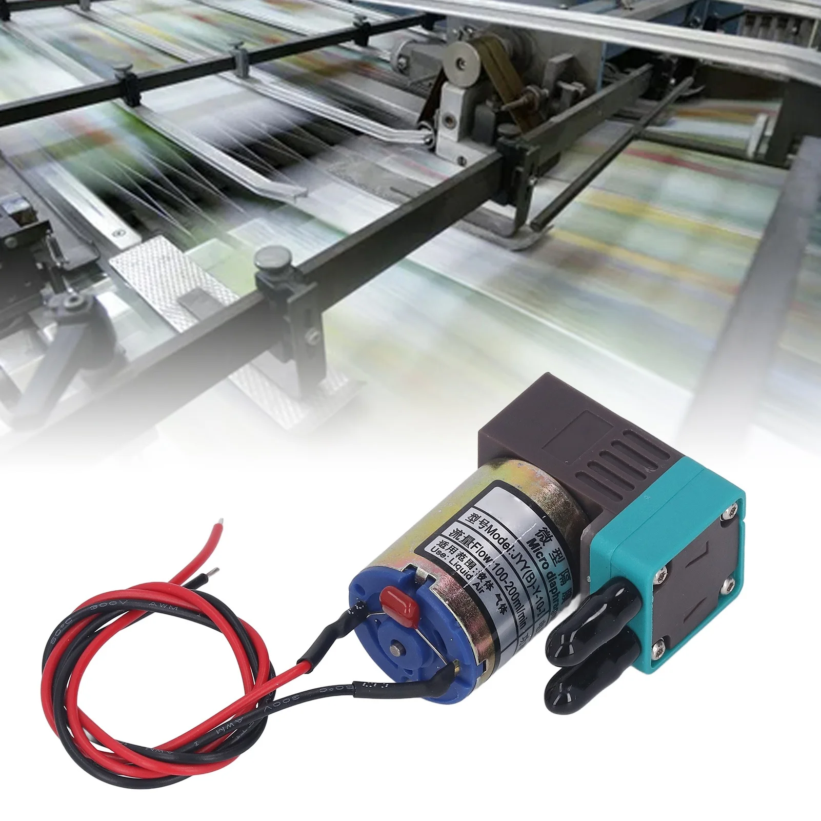 Printer Ink Pump UV Ink Pump  24V 100‑200ml/min Flowing Plastic Printer Accessory Part for Printing