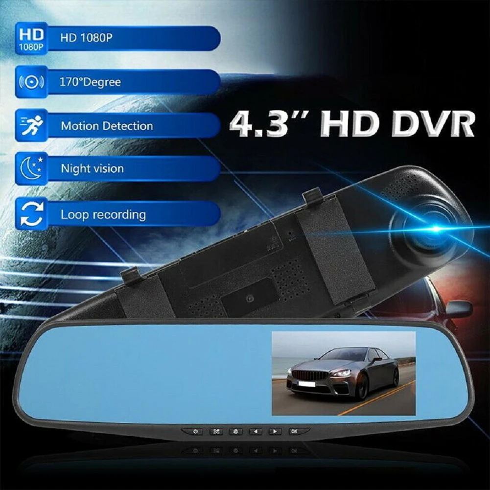  Dash Cam Car DVR 3 Cámara frontal y trasera con cámara