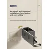 2025new Model 3 in 1 Wall Mounted Hair Dryer Holder Organizer  with Toothbrush Cup Holder Shelf for Blow Dryer,Brushes,Cosmetics 6