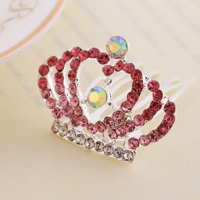 Baby Glitter Tiaras 3D Crown Hairbands for Girls Sparkling Festival Princess Hair Sticks Girls Headwear Kids Hair Accessories