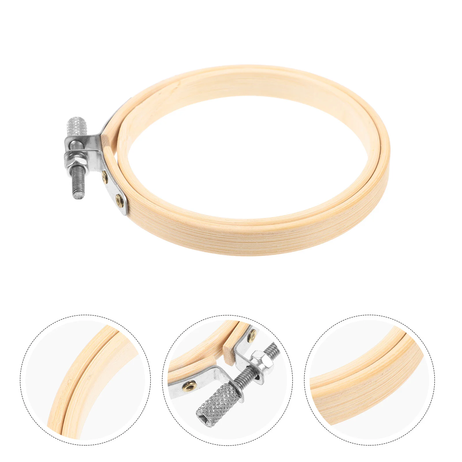1Pc Bamboo Embroidery Hoop Set Cross Stitch Frame Needlework Sewing Hoops Quilting Circle Diy Embroidery Tool Crafts
