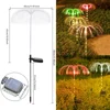 Solar Jellyfish Light Outdoor Waterproof Flowers Garden Lamp 7 Color Changing Landscape Yard Patio Pathway Christmas Sun Light 5