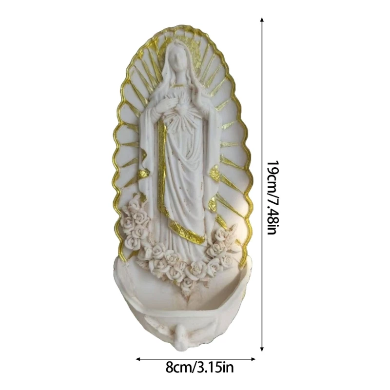 Resin Holy Water Font Wall Sculpture 6
