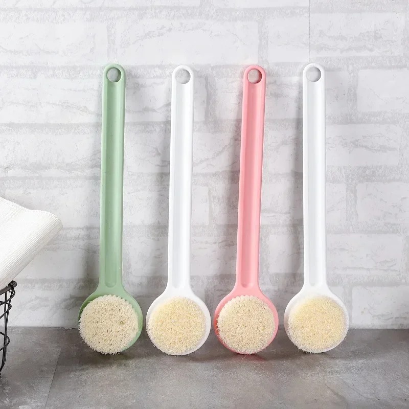Long Handle Back Bath Brush Soft Hair Bath Brush Back Bathroom Shower Body Brushes Mud Scrub Body Massage