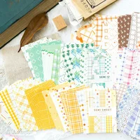 50pcs/pack Half Sugar Sweet Series Decoration Material Paper Photo Album Wall Memo Hand Account Base Notepad 1