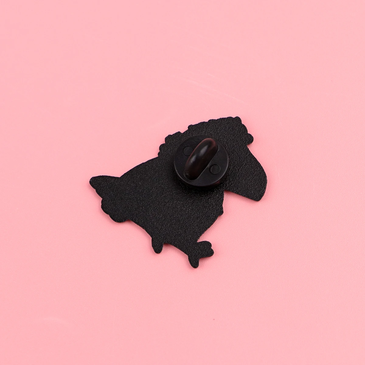 Niedliche lila Blumen-Krähe-Emaille-Anstecknadel, Anstecknadel für Rucksäcke, lustige Tiere, Broschen für Frauen, Modeschmuck, Accessoires, Geschenke – Detail 2