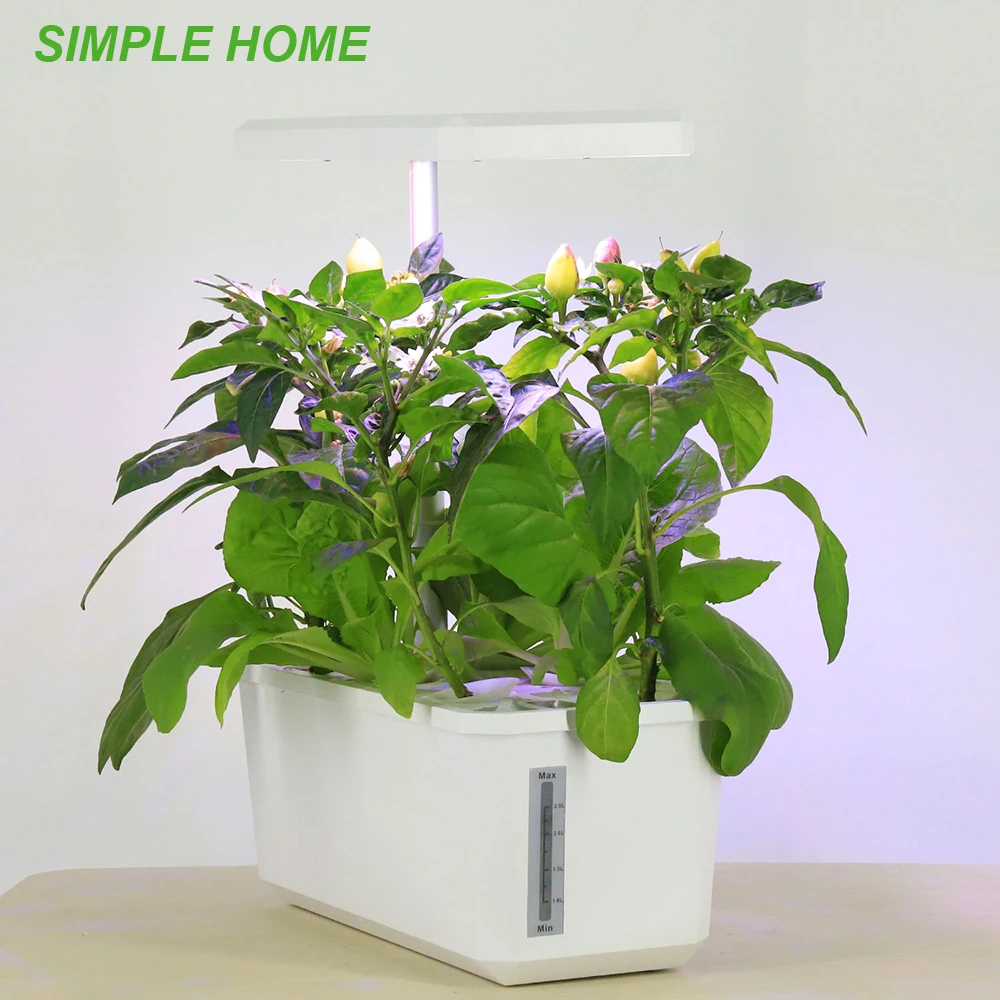 Indoor Hydroponics Growing System For Grow Seedlings With Full Spectrum Led Light Non-toxic Soilless Smart Planting