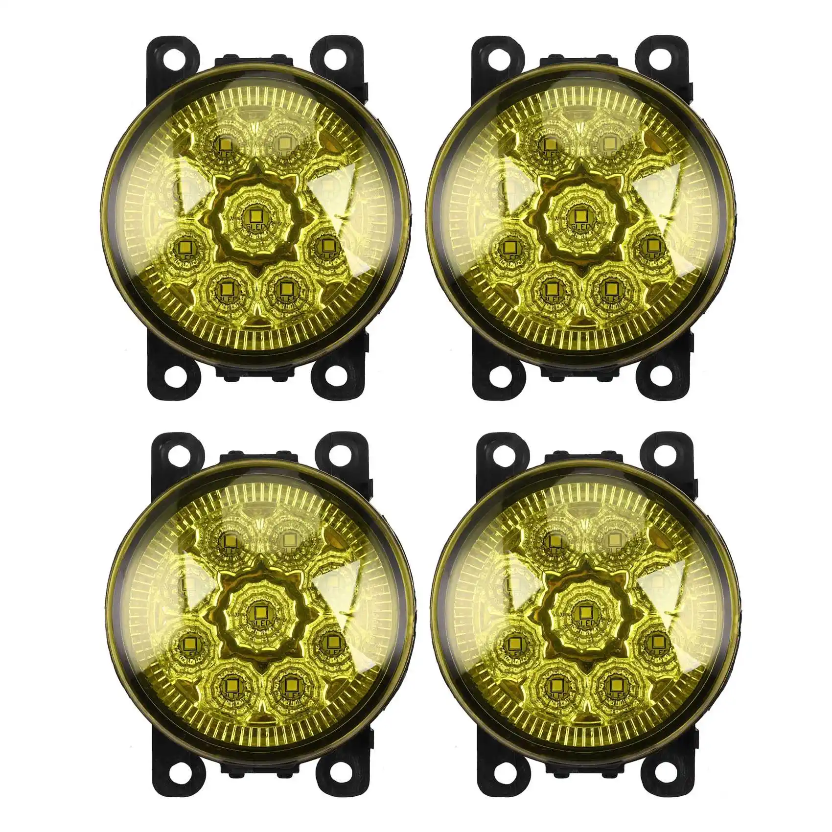 

4x 4F9Z-15200-AA Автомобильные противотуманные фары освещение фонари для Ford Explorer Transit Focus Fusion желтые фотолампы