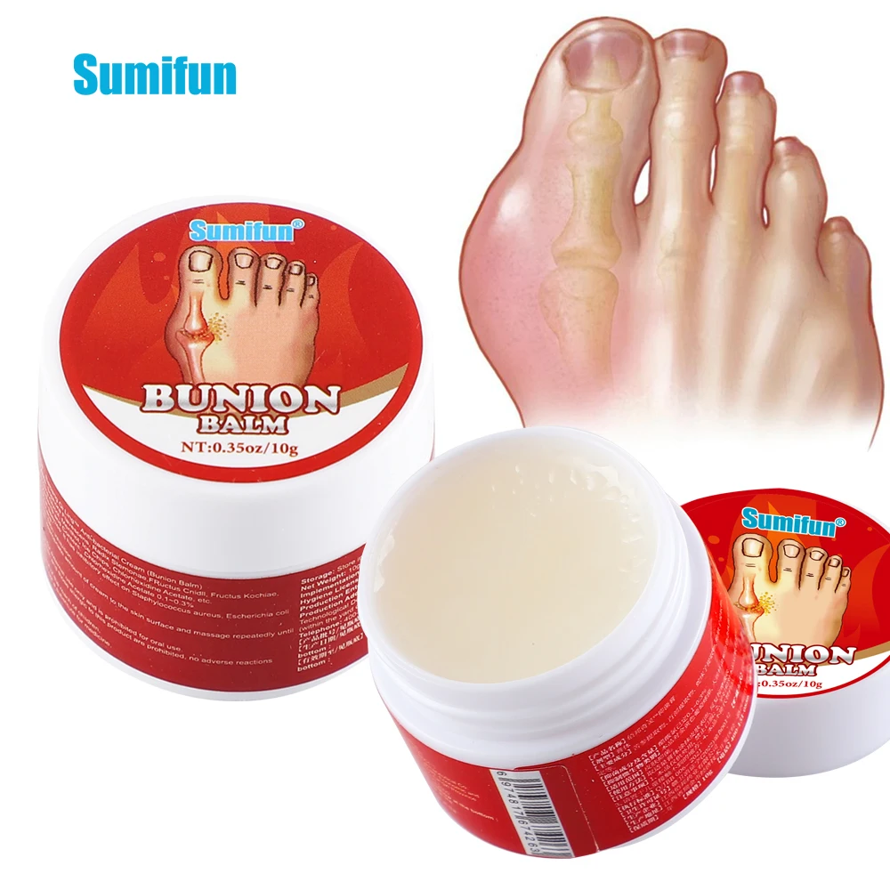 

10g Sumifun Gout Treatment Ointment Joint Hallux Valgus Pain Relief Arthritis Cream Bunion Medical Herbs Foot Health Care