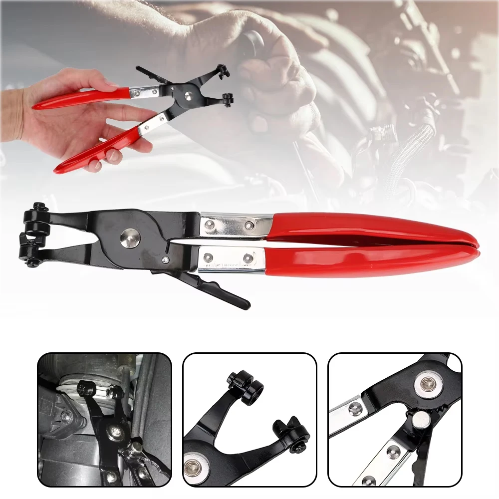 1 pcs Tube clamp disassembly tool Automotive Welding Hose Clamp Pliers Straight Throat Tube Bundle Clamp Removal Tool 1 pcs Tube clamp disassembly tool Automotive Welding Hose Clamp Pliers Straight Throat Tube Bundle Clamp Removal Tool