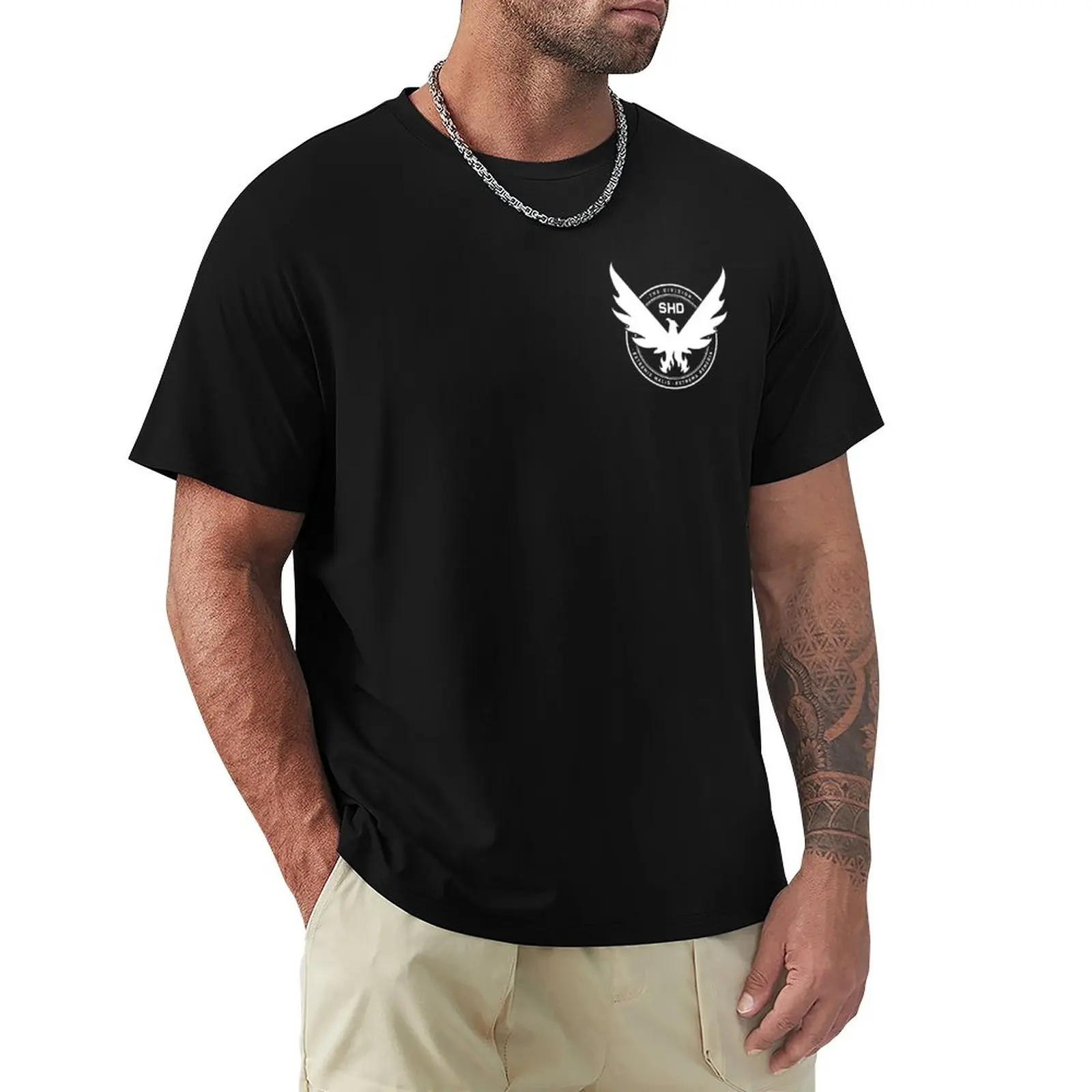 Tom Clancy'S The Division 2 Primary Phoenix Icon (Bianco) T-Shirt Top Sweat Mens Magliette Divertenti