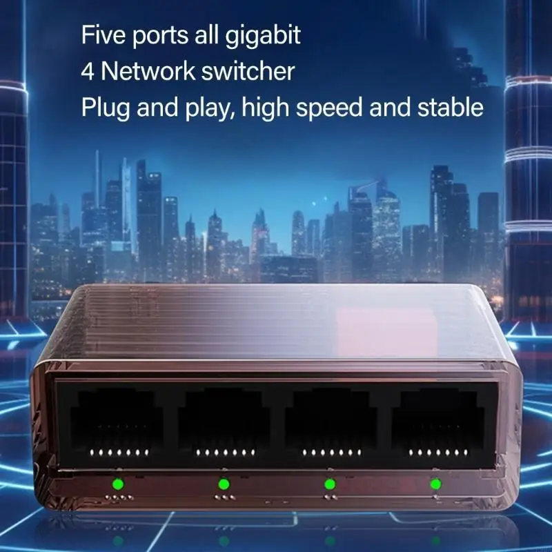 안정되어 있는 가동을 위한 진보된 냉각 디자인을 가진 L9BA 5 항구 기가비트 스위처 1000Mbps