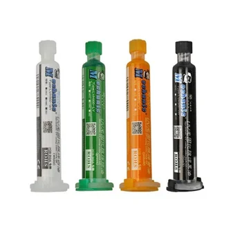 메카닉 10ml 그린/레드 6 색 UV 경화 솔더 마스크 잉크, PCB BGA 회로 기판 절연 보호 솔더링 페이스트 플럭스 오일